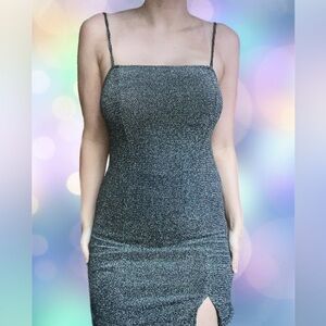 Sparkly mini body con dress